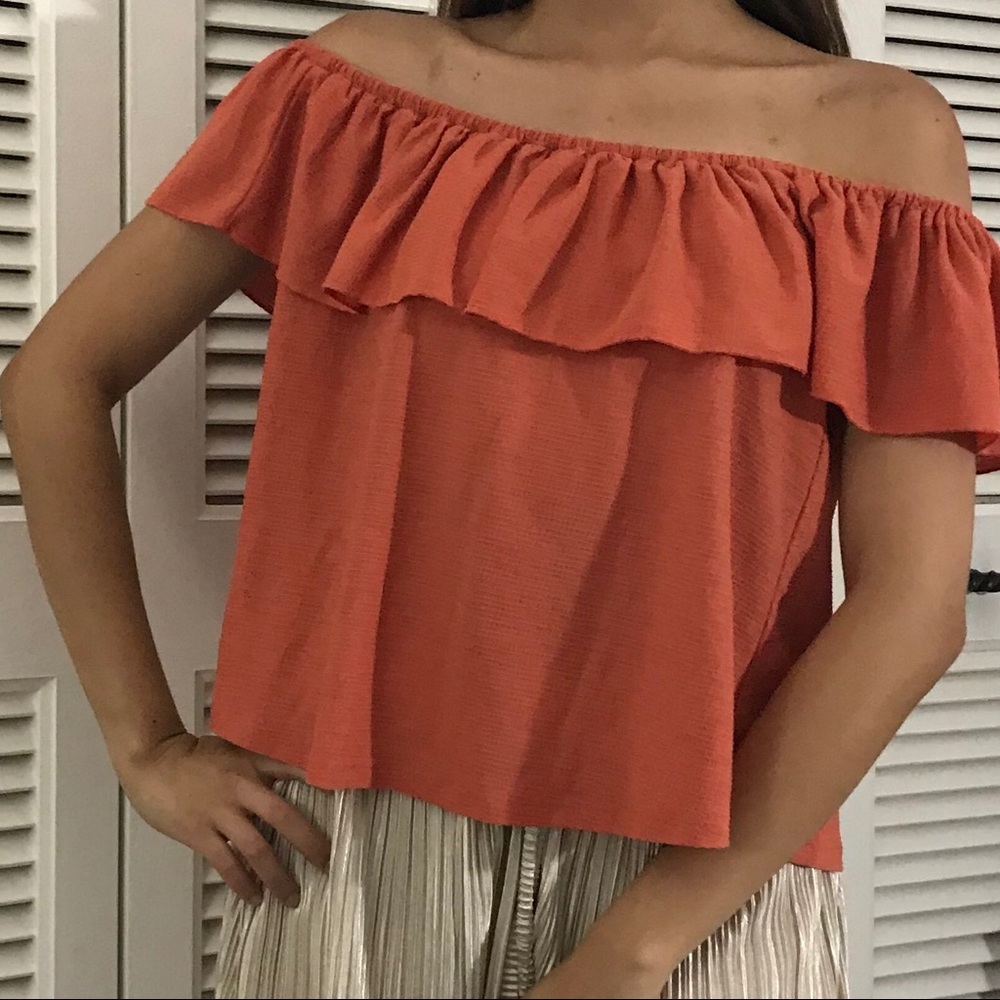 OFFSHOULDER Orange - Mango - Small
